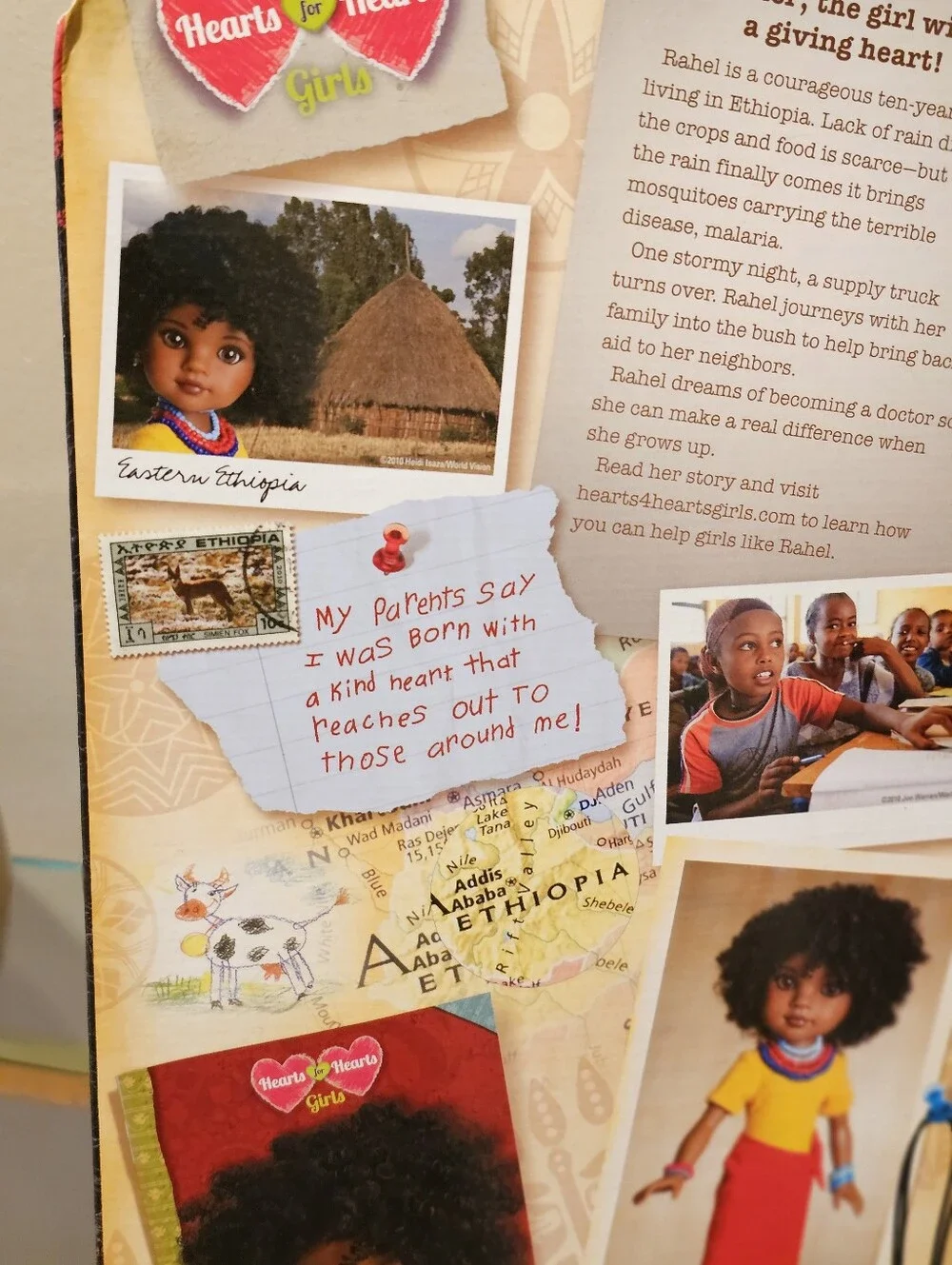 Rachel From Ethiopia Doll...Hearts For Hearts. 14